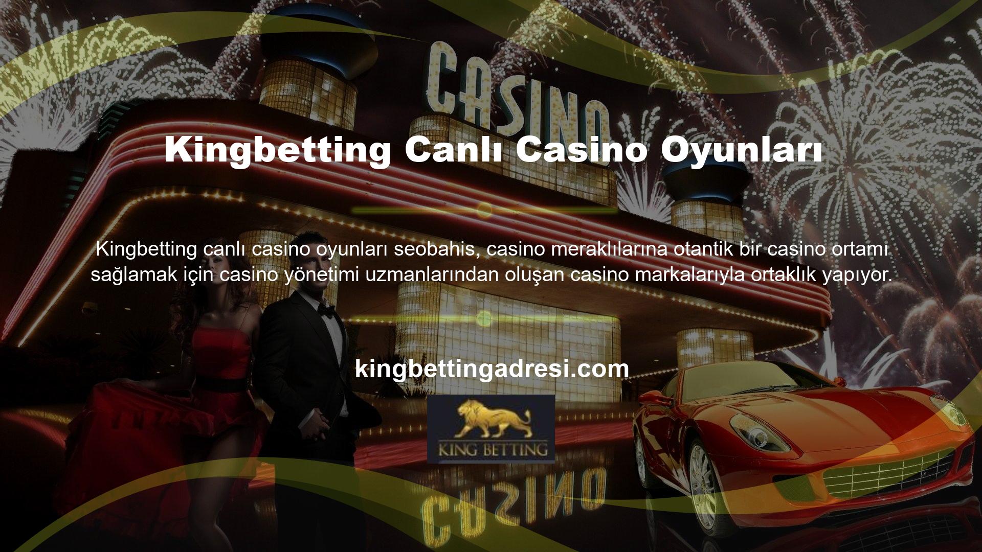 Canlı casino oyunları bu markaların özel olarak tasarlayıp bakımını yaptığı stüdyolarda oynanmaktadır
