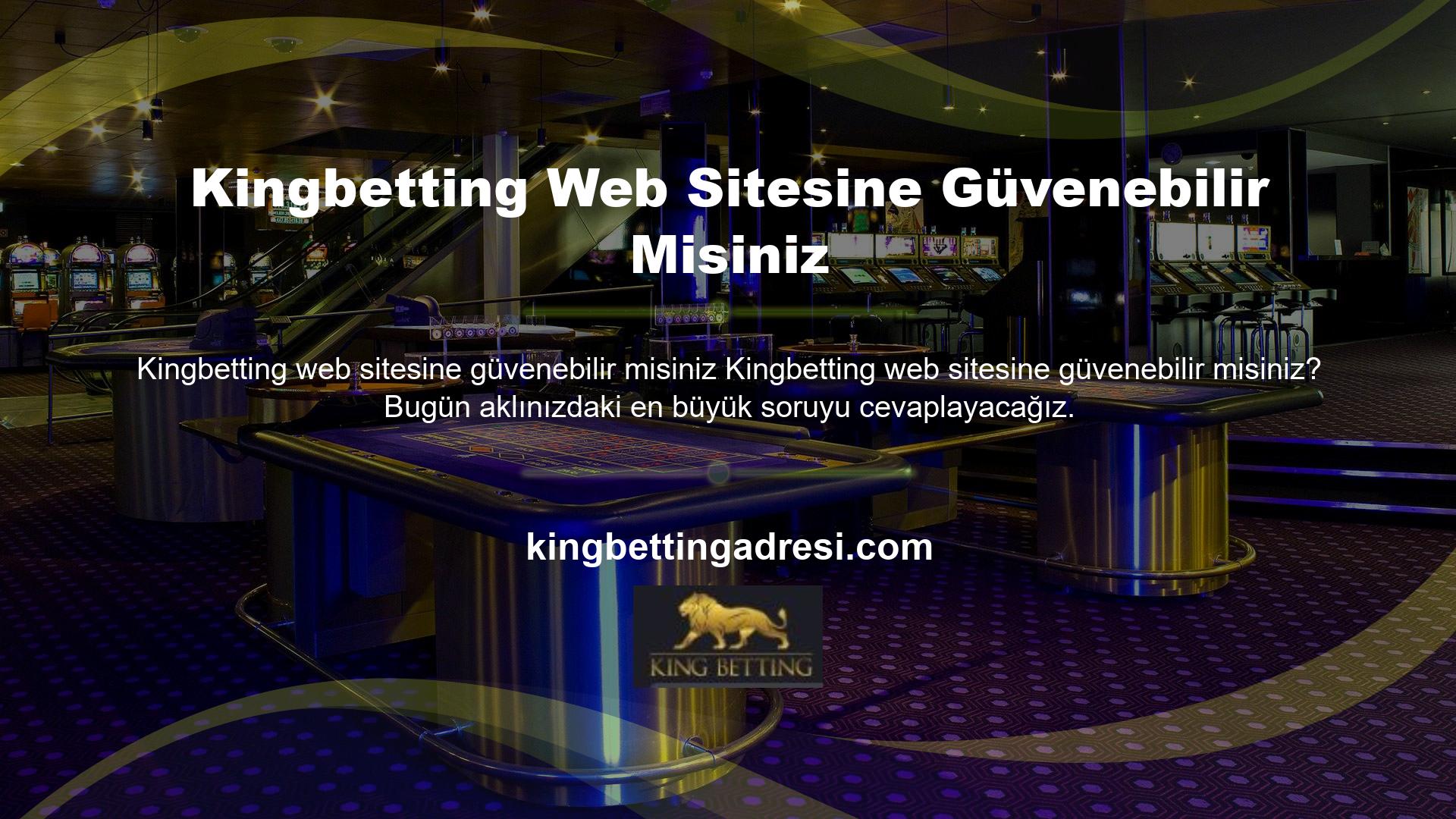 Çevrimiçi casino endüstrisindeki bir web sitesine güvenmek için hangi kriterler önemlidir? Ve en önemlisi Kingbetting web sitesi güvenilir midir sorusunun cevabını hep birlikte bulacağız