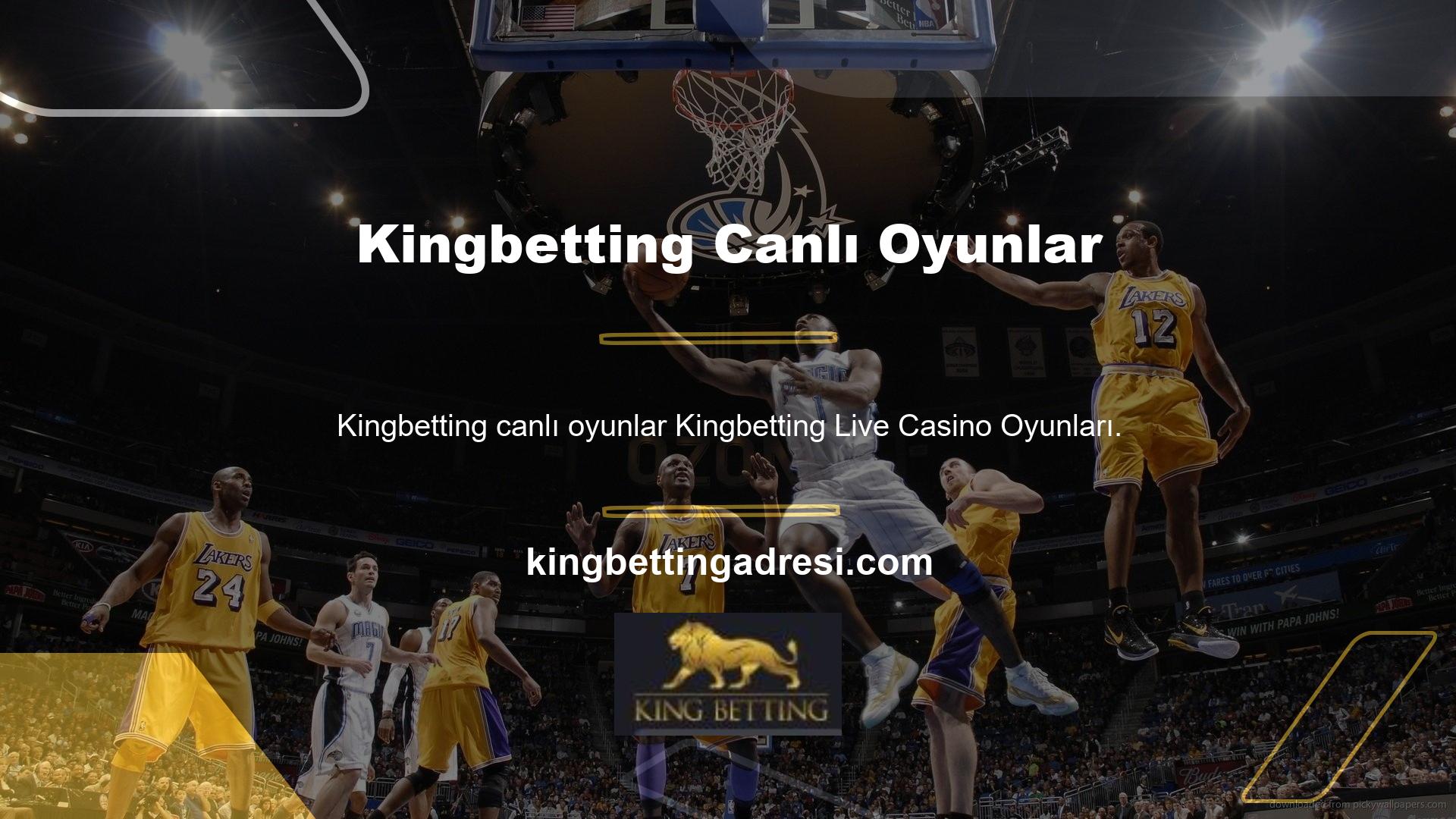 Kingbetting Live Casino Oyunları, Casino ve Live Casino iki farklı seçeneğe sahiptir
